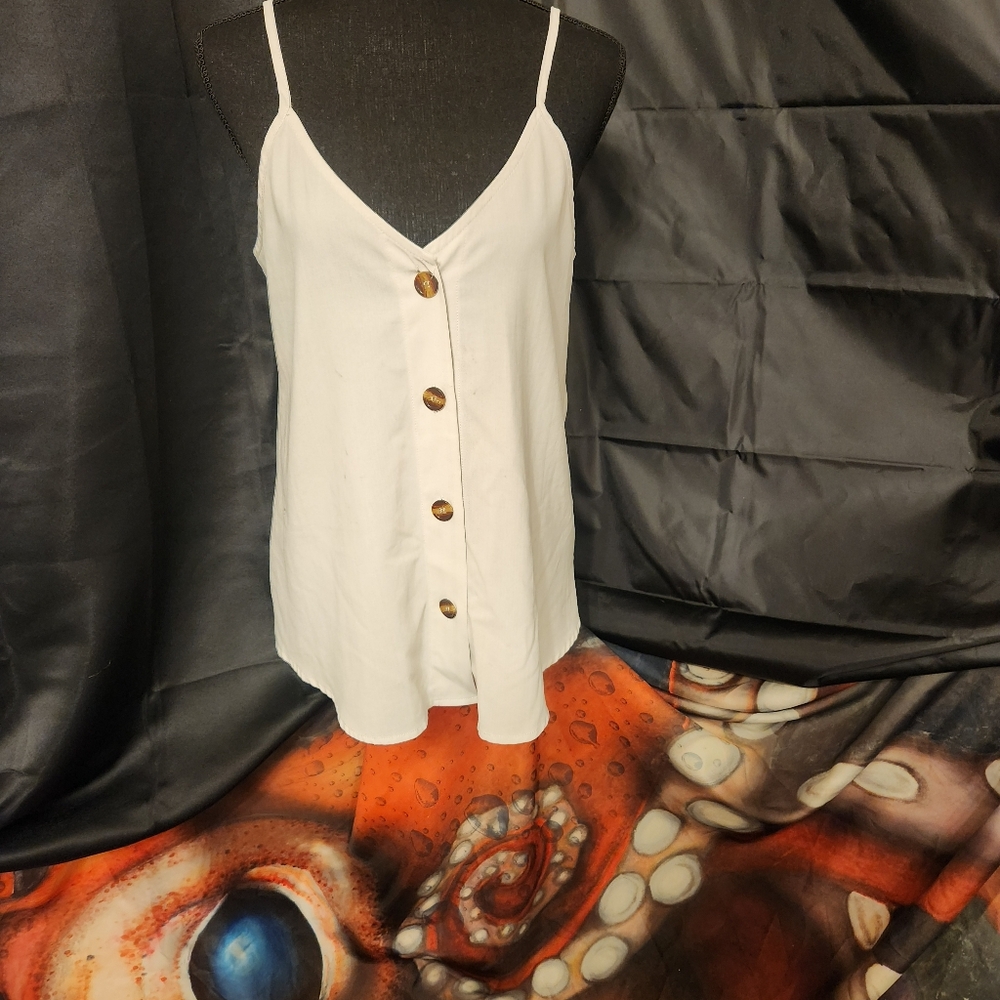 Off-white button camisole - Picture 2 of 6